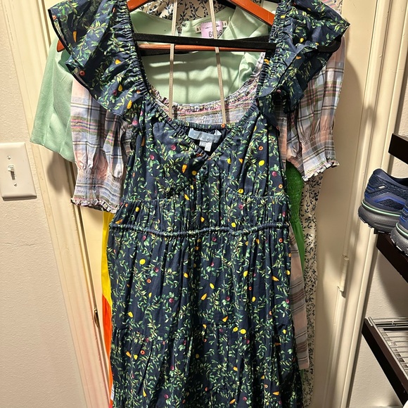 Hill House Lucia Dress Small in midnight garden - Picture 4 of 4